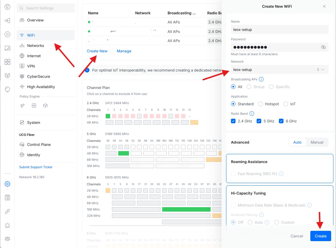 Unifi Gateway Fiber wifi